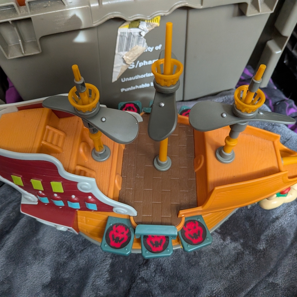 Super Mario Deluxe Bowser Air Ship Playset Nintendo 2021 Jakks Pacific - Picture 8 of 8